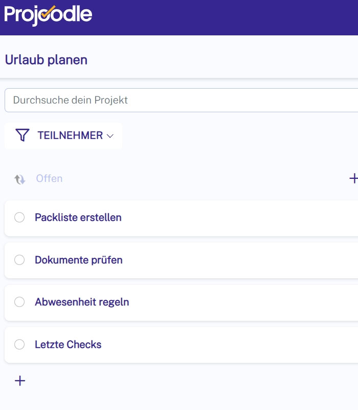 To-do Listen für alles, was ansteht